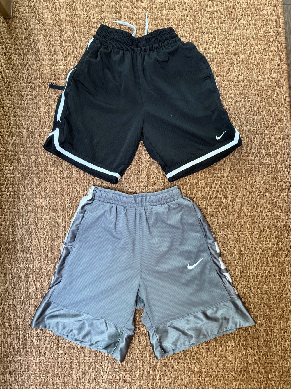 Nike Boys' Athletic Shorts in Black and Gray